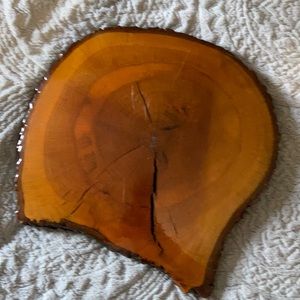 Resin coated slice of wood!